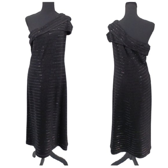 St. John Couture Beaded Gown "Caviar" - Picture 1 of 9